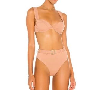 WEWOREWHAT NWOT Nude High Waisted Bikini